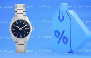 Coppel tiene este reloj para hombre Casio plateado con el 32% de descuento