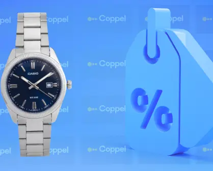 Coppel tiene este reloj para hombre Casio plateado con el 32% de descuento