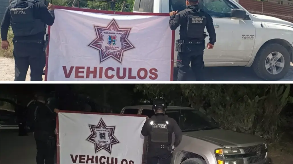 Aseguran en Tamaulipas vehículos robados de Texas