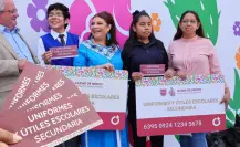 Clara Brugada lanza programa en CDMX con entrega de 1 millón de tarjetas para útiles y uniformes