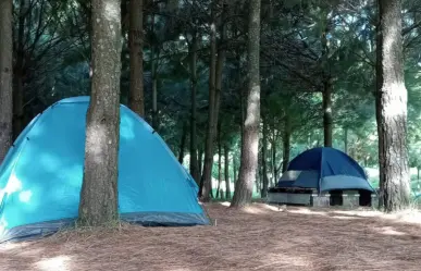 Acampar en Edomex es posible en este parque con cascada de más de 40 metros de altura
