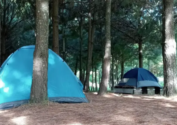 Acampar en Edomex es posible en este parque con cascada de más de 40 metros de altura