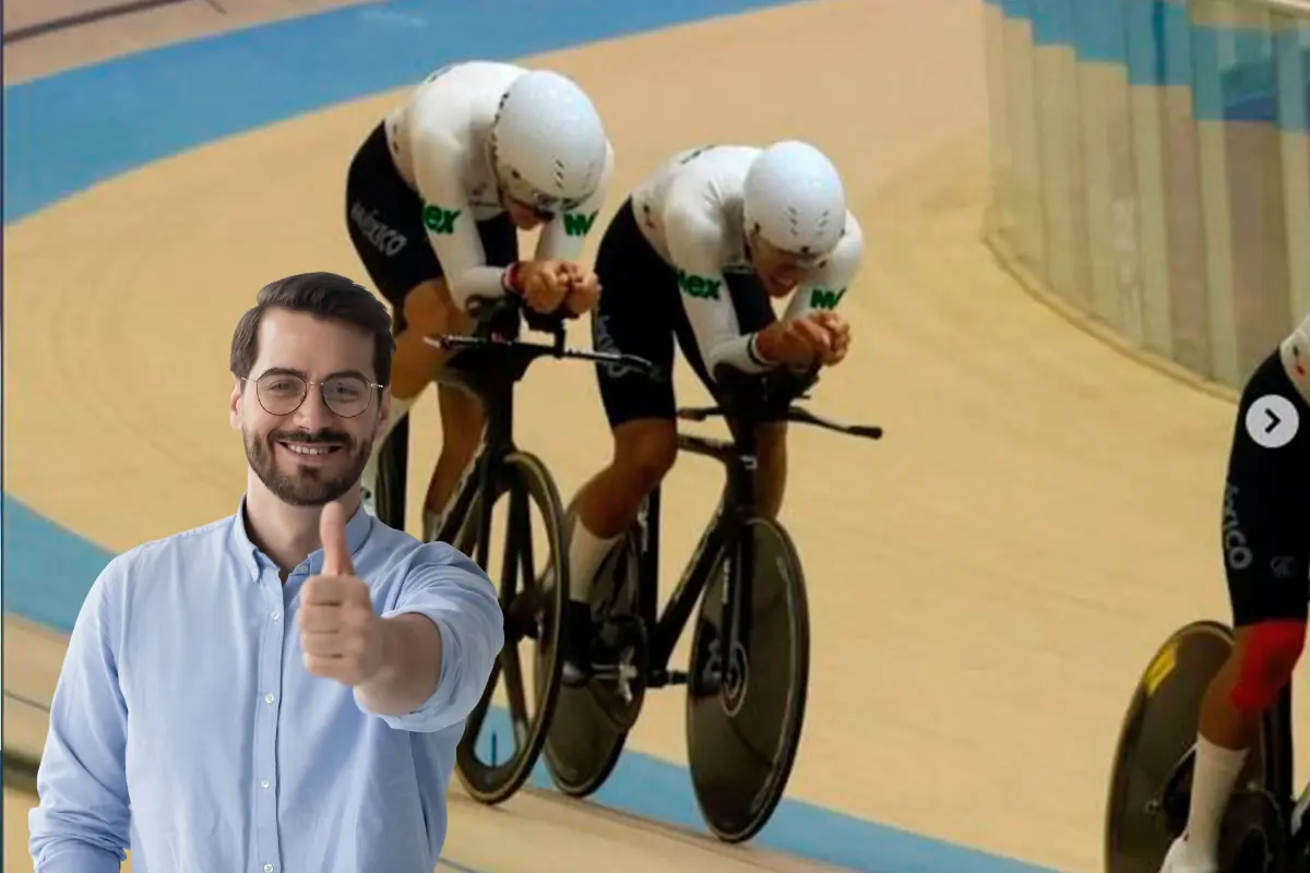 Giovanna Mariana López García y Arath Sánchez Beltrán son los ganadores del bronce en ciclismo. Fotos: Instagram de BCS Deportes | Canva.