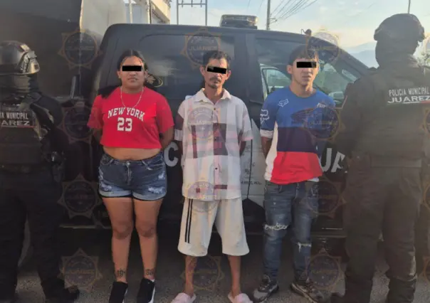 Detienen a tres personas por posesión de droga en Juárez
