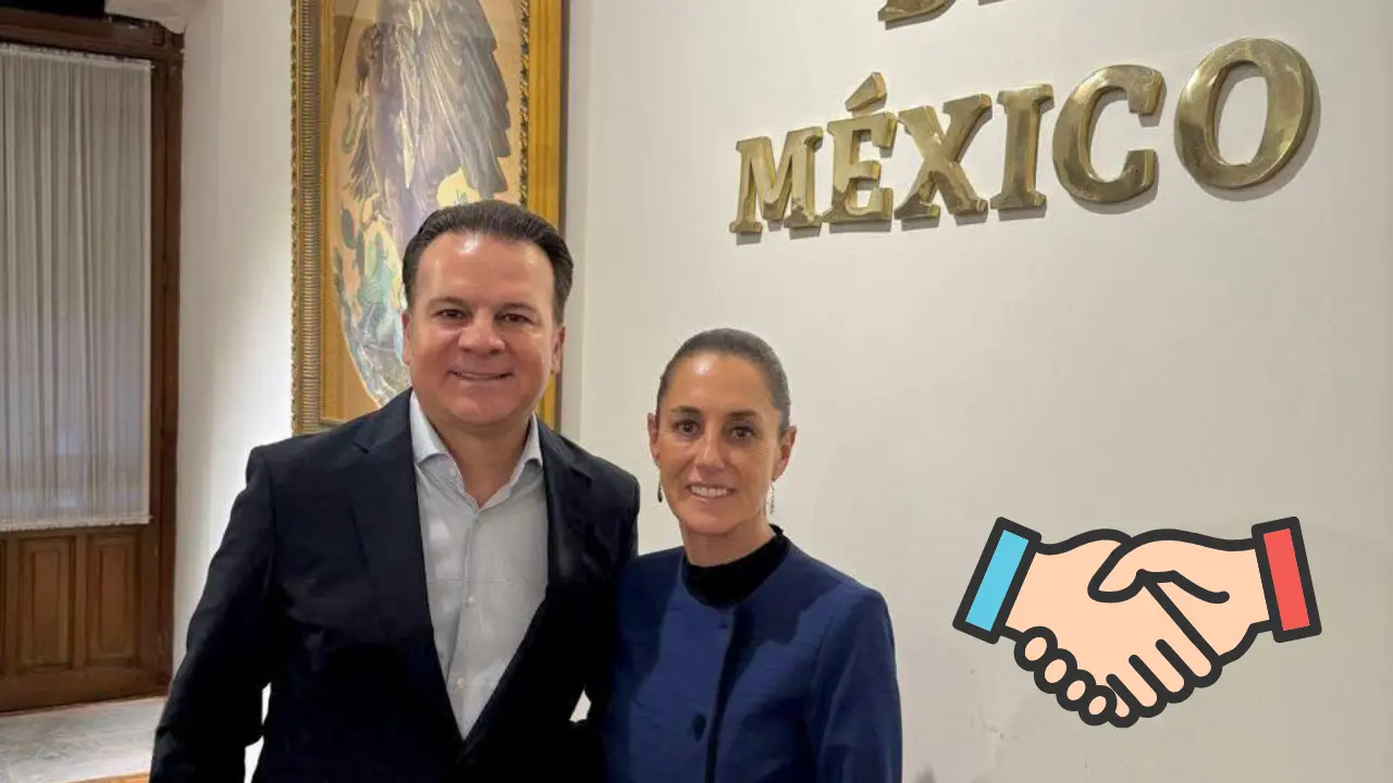 El Gobernador del Estado se reunió con la presidenta Claudia Sheinbaum. Foto: Especial.