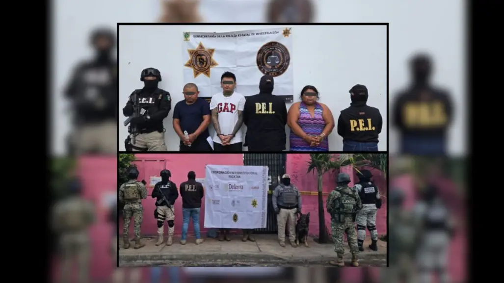 Detienen a familia yucateca durante un cateo en colonia de Mérida