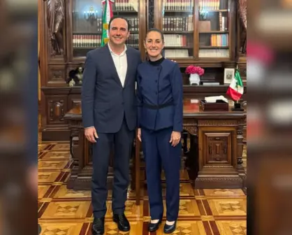 Manolo Jiménez se reúne con Claudia Sheinbaum en Palacio Nacional; refuerzan coordinación