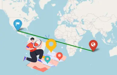 ¿Cuál es el lugar del mundo más lejano a Durango, según la Google Maps?