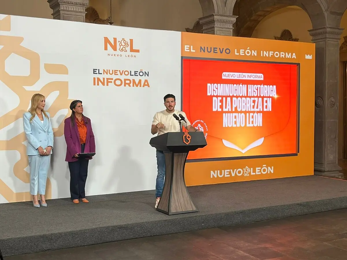 El gobernador de Nuevo León, dio a conocer los resultados junto a las titulares de Salud e Igualdad. Foto: Gobierno de Nuevo León.