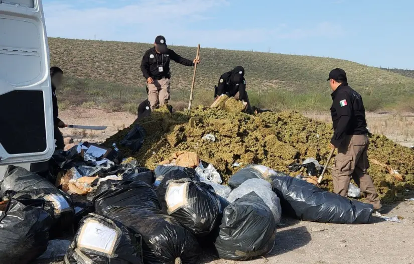 Pistas clandestinas y antenas del narco desmanteladas durante los operativos en el estado. Foto: PGJE