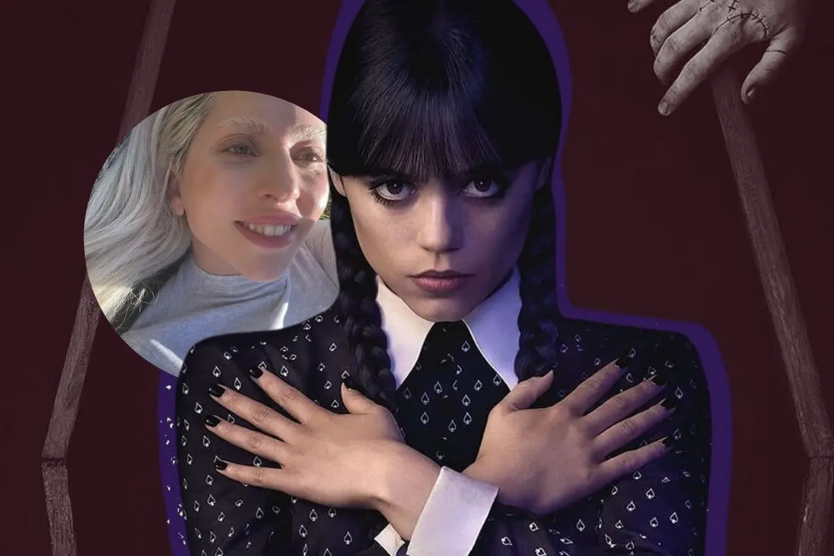 El papel de Lady Gaga en Merlina T2 sigue siendo un misterio. FOTO: CANVA/IG: @wednesdaynetflix y @ladygaga