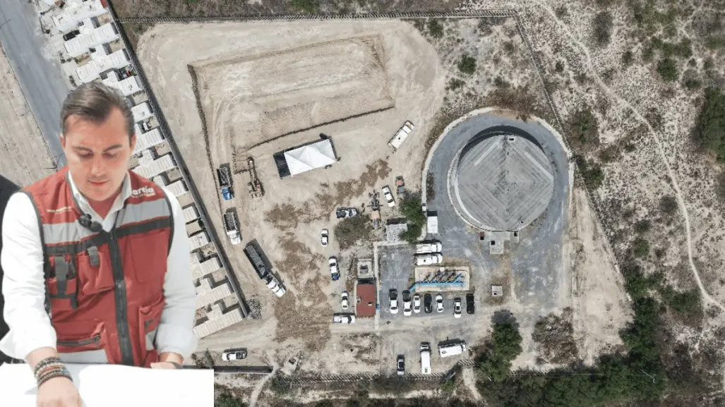 Manuel Guerra resalta megatanque de agua para 12 mil 500 familias en García