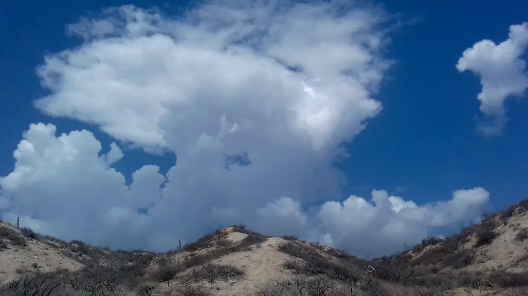 Sigue el pronóstico de lluvias para BCS; ayer hubo precipitaciones al Sur de La Paz