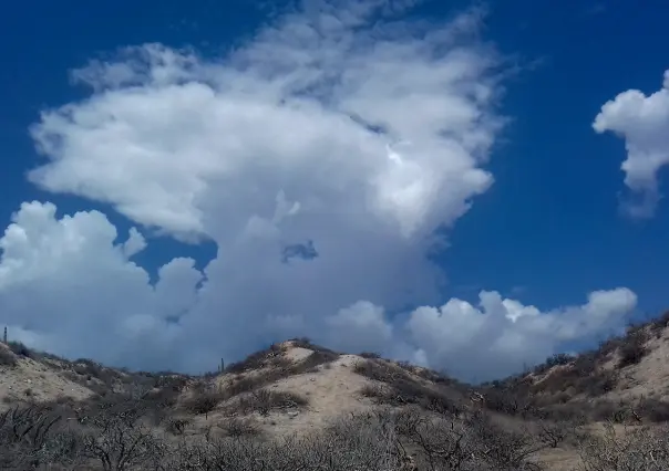 Sigue el pronóstico de lluvias para BCS, pero también un calor de hasta 40 °C