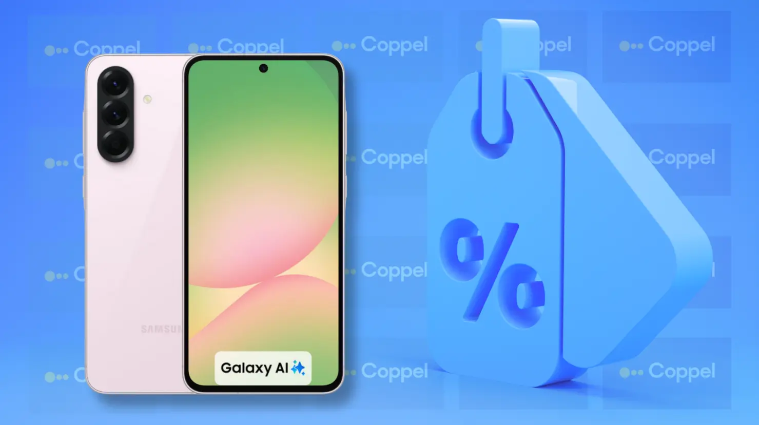 Coppel ofrece el Samsung Galaxy A56 5G rosa con 256 GB, un smartphone ideal con descuento especial en línea. Foto: Canva
