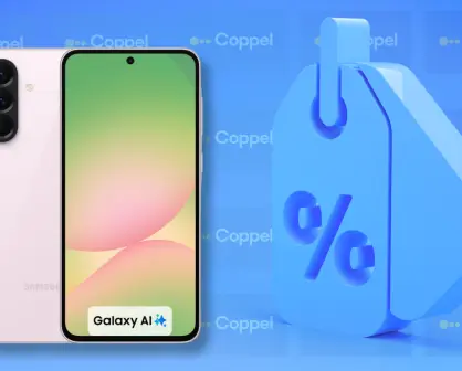 Coppel tiene este celular Samsung Galaxy A56 color rosa con el 27% de descuento