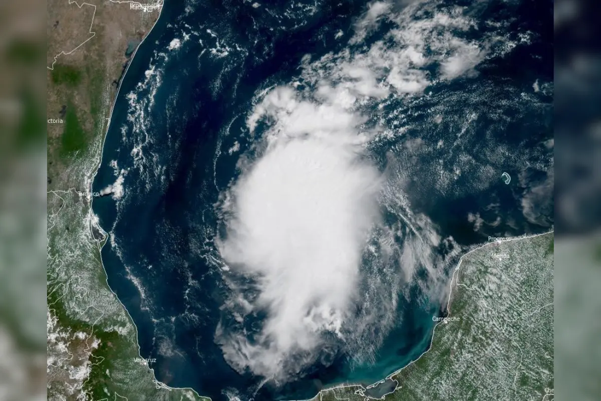 Disturbio tropical #98L con 40 por ciento de potencial ciclónico. Foto: Meteorología Tamaulipas