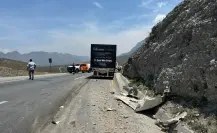 ¡Precaución! Fuerte accidente e incendio paralizan la Monterrey–Saltillo