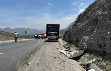 ¡Precaución! Fuerte accidente e incendio paralizan la Monterrey–Saltillo