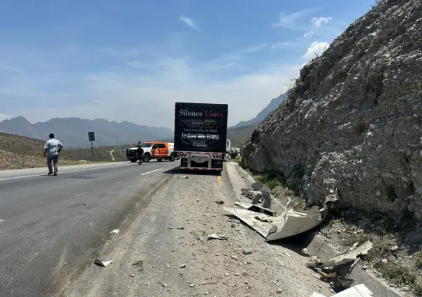 ¡Precaución! Fuerte accidente e incendio paralizan la Monterrey–Saltillo