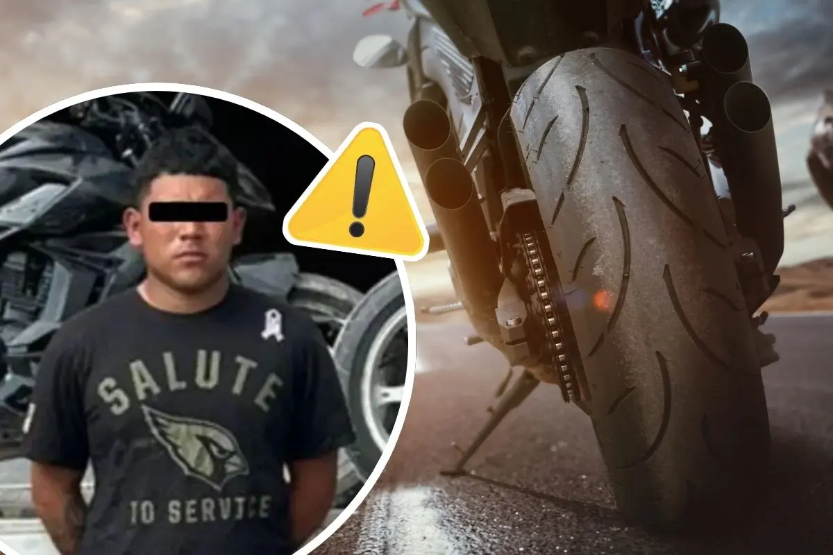 Detienen a joven por presunto robo de motocicletas al sur de Saltillo / Foto: Comisaría de Seguridad | Canva