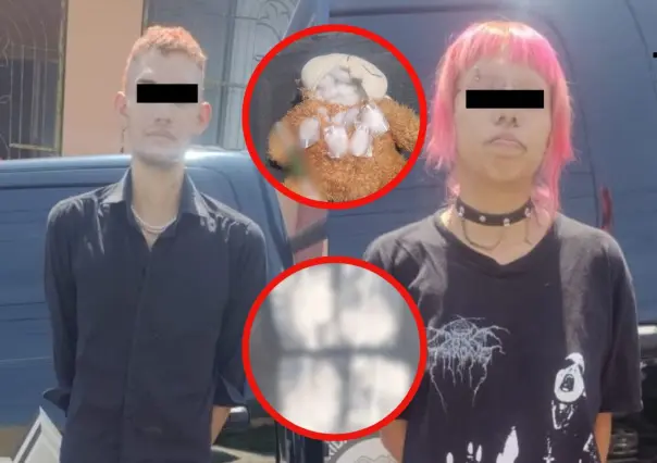 Peluche tierno escondía droga; pareja es detenida por Policía de Monterrey