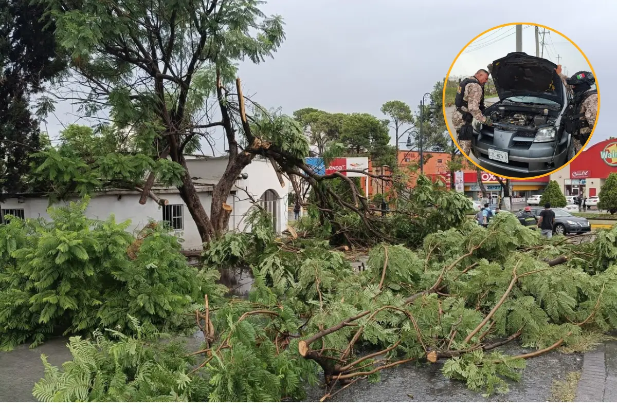 En Ramos Arizpe, las lluvias atípicas acompañadas de fuertes ráfagas de viento ocasionaron un número importante de incidentes./Foto: FB NotiRamos/ Gobierno Municipal de Saltillo