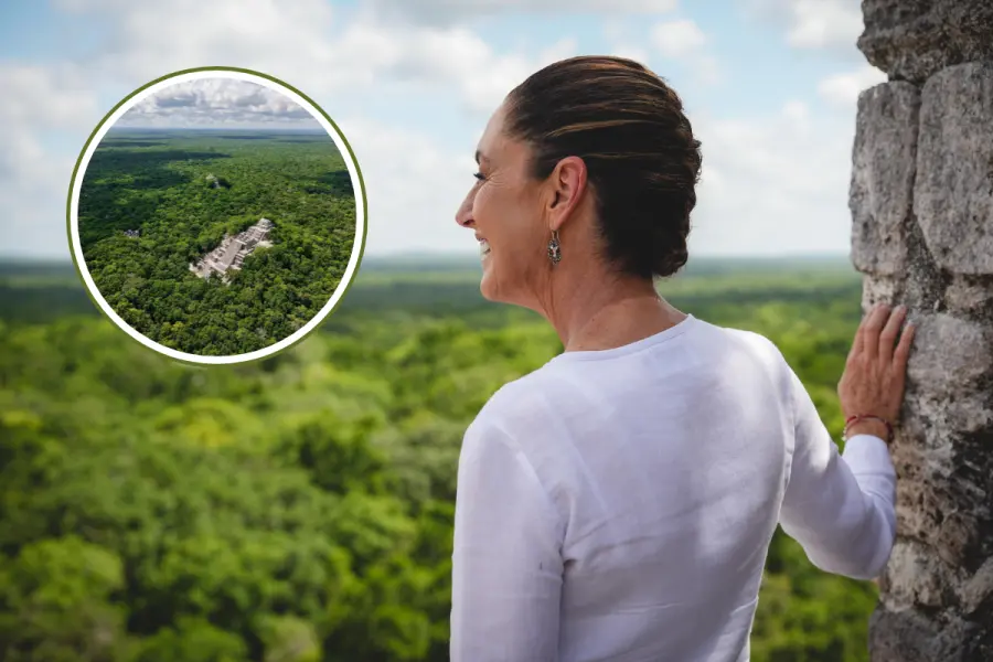 Claudia Sheinbaum elogia la riqueza natural de Calakmul, Campeche