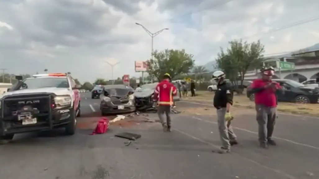 Accidente múltiple en Carretera Nacional deja varios lesionados en Santiago