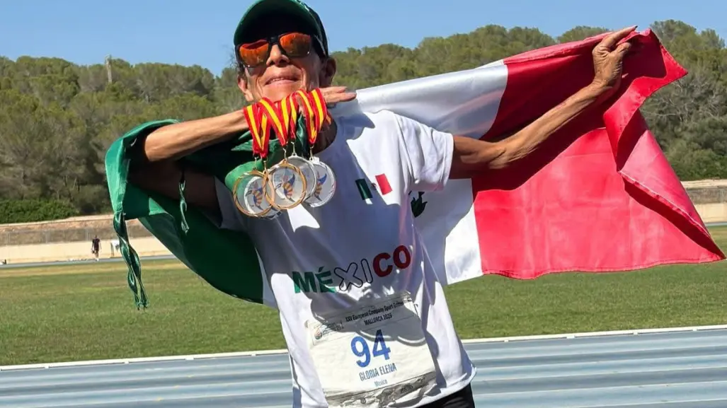 Abuelita tamaulipeca gana 5 medallas de atletismo en España
