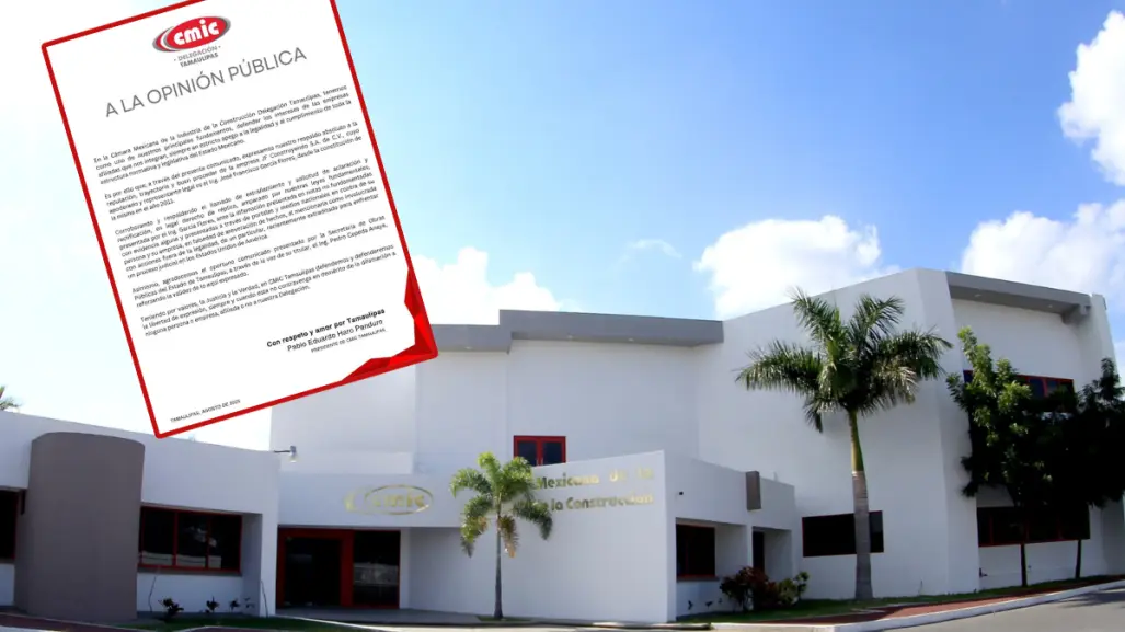 CMIC Tamaulipas responde a señalamientos que vinculan a constructora con presunto narcotraficante