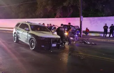 Detienen a hombre tras persecución y choque con patrulla en San Pedro Garza García