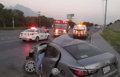 Muere mujer y acompañante resulta lesionado tras accidente en Guadalupe