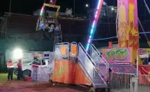 Video l Falla en juego mecánico en Puebla provoca pánico entre los asistentes
