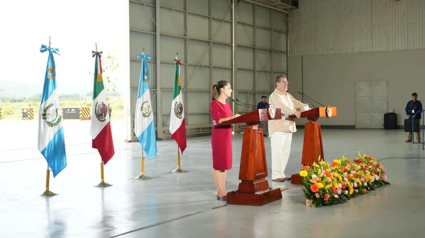 Claudia Sheinbaum concluye gira con proyectos estratégicos en México y Guatemala. Foto: Gobierno de México