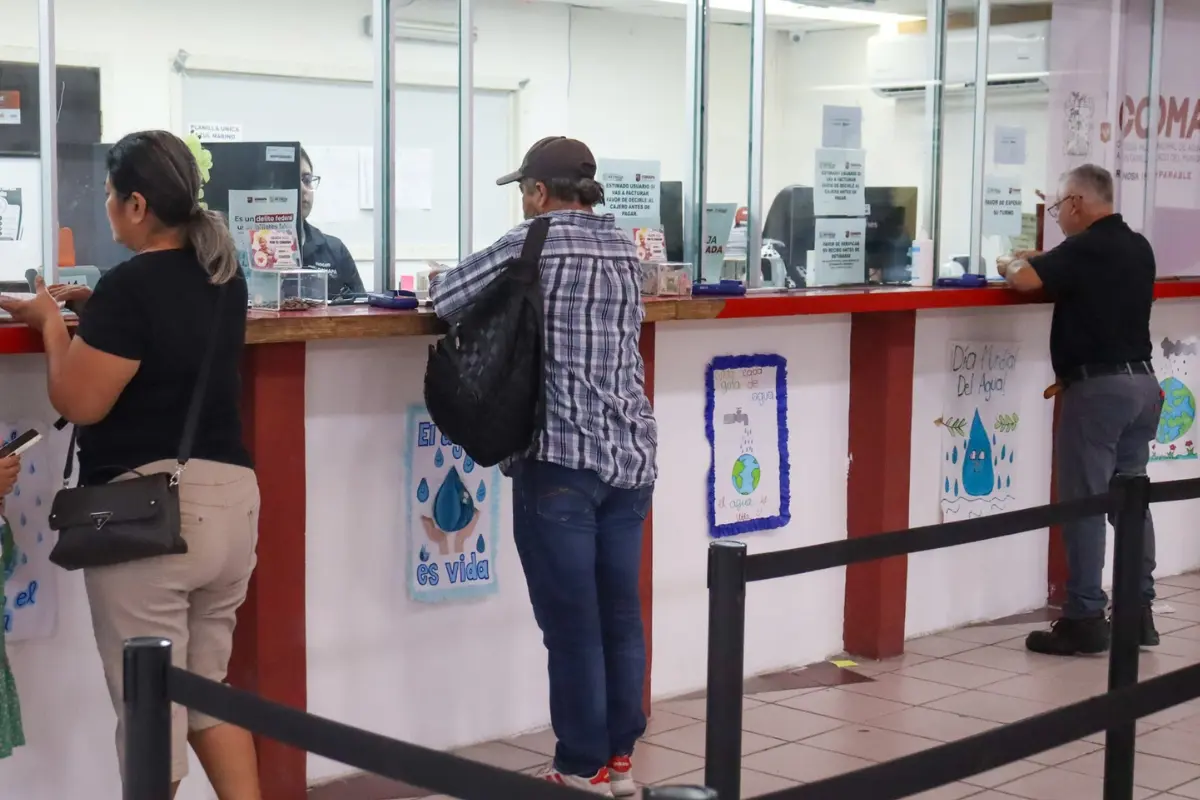 Ciudadanos cumplidos con su pago de agua | Foto: COMAPA Reynosa