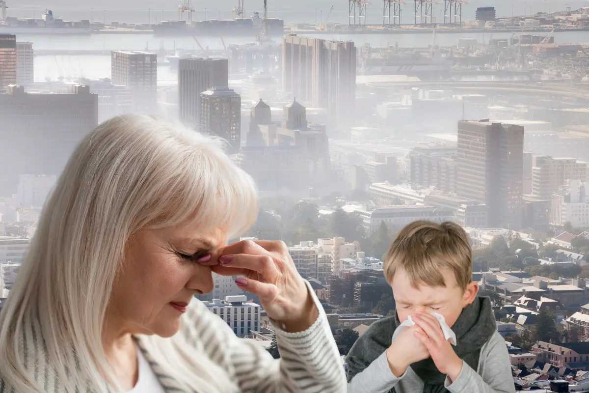 Adultos mayores y niño afectados por la contaminación en la CDMX. Foto: Canva