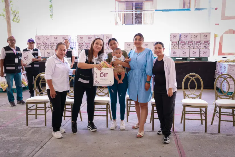 Madre de familia beneficiaria del programa 