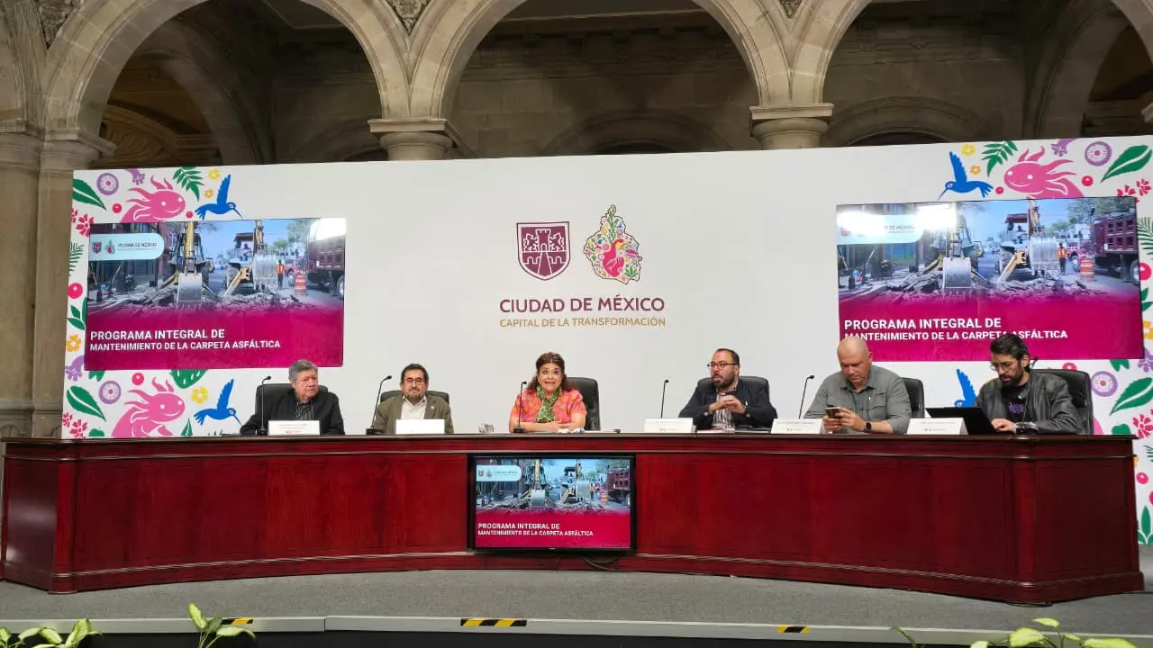 Conferencia de prensa de la jefa de Gobierno, Clara Brugada Foto: Mario Flores