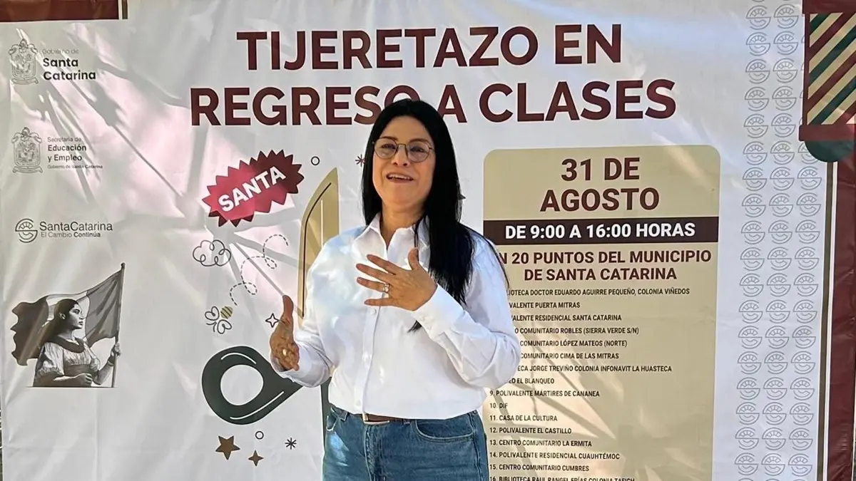 El Gobierno de Santa Catarina anunció la puesta en marcha del programa “Tijeretazo en este Regreso a Clases”. Foto: Gobierno de Santa Catarina