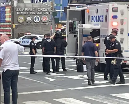 Evacúan Times Square por amenaza de bomba en Nueva York