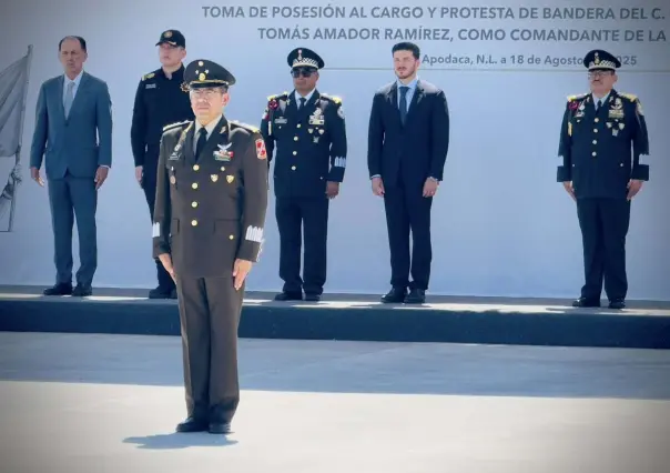Tomás Amador Ramírez asume mando en la Séptima Zona Militar de Nuevo León