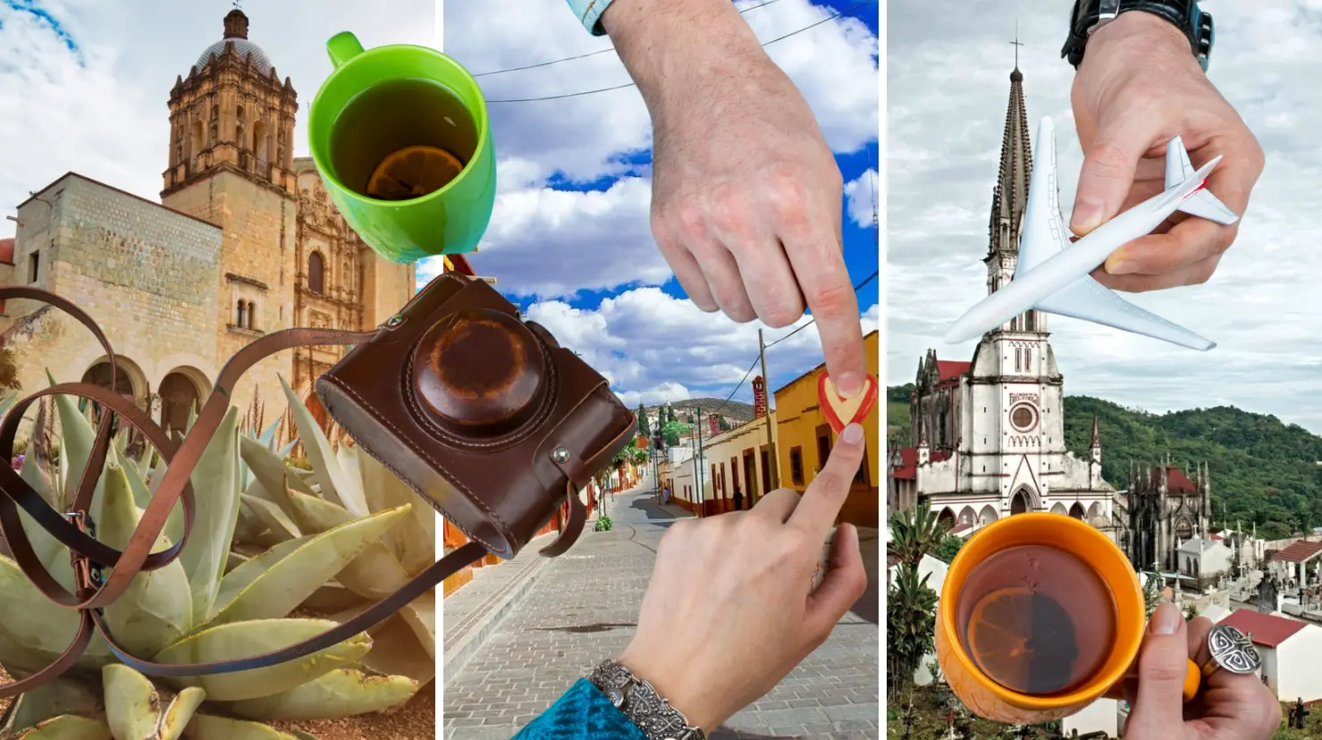 3 destinos imperdibles en México para explorar en temporada de lluvias. Foto: Terra Maya | Guía de México | Pueblos Mágicos | Canva.