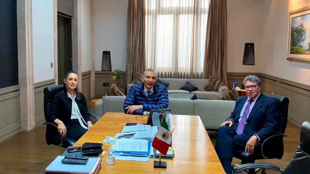 Claudia Sheinbaum ratifica a Adán Augusto en el Senado, afirma Ricardo Monreal