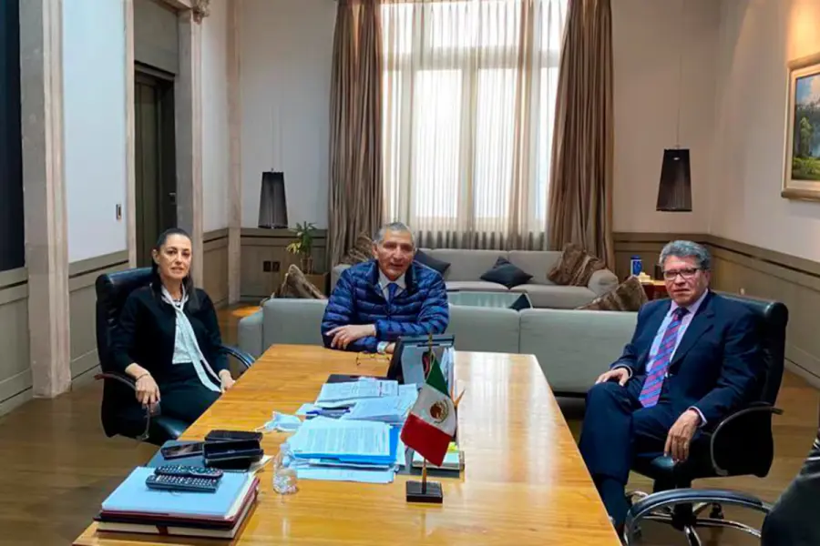 Claudia Sheinbaum ratifica a Adán Augusto en el Senado, afirma Ricardo Monreal