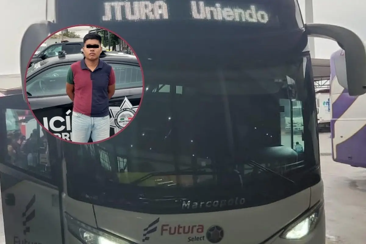 Policía de Monterrey detuvo a un hombre originario de Veracruz. Foto: Policía de Monterrey