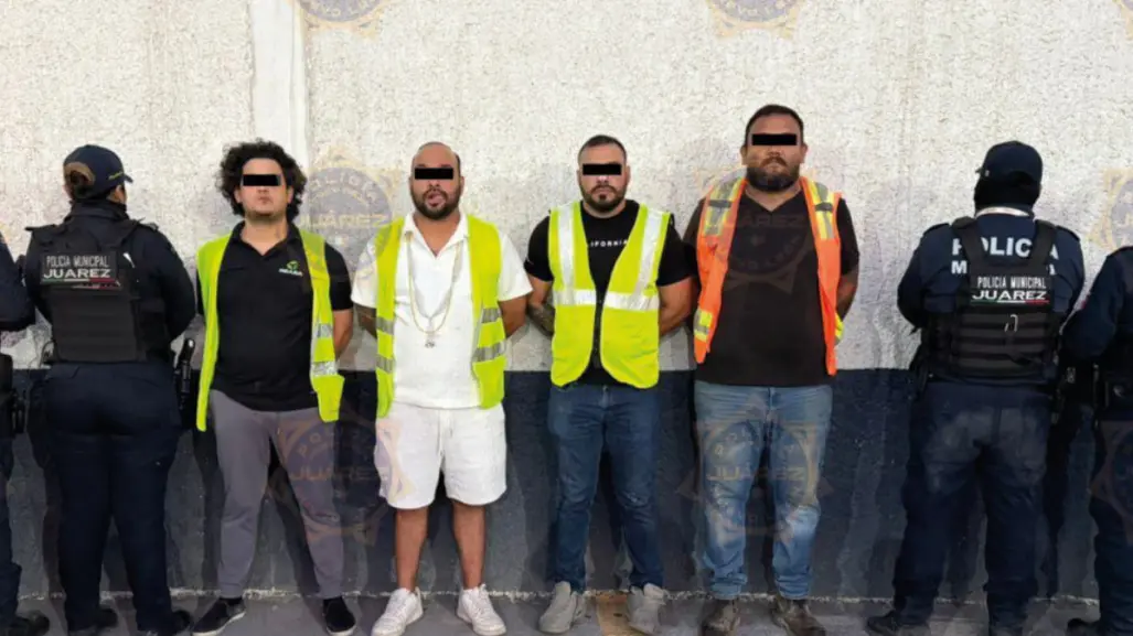Detienen a cuatro hombres con arma de fuego y 330 mil pesos en Juárez