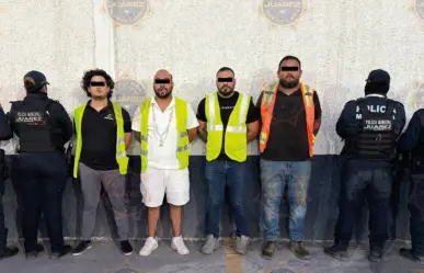 Detienen a cuatro hombres con arma de fuego y 330 mil pesos en Juárez