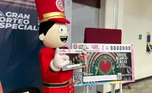 Este es el billete conmemorativo del Gran Sorteo Especial 303 de la Lotería Nacional