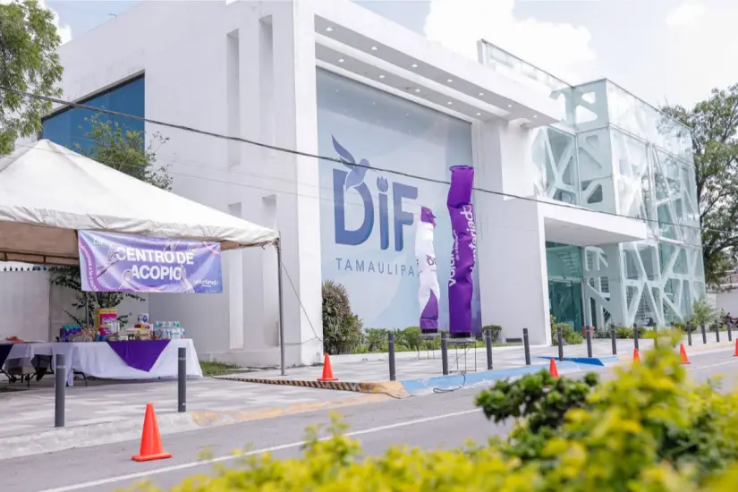 Oficinas centrales del Sistema DIF Tamaulipas en Ciudad Victoria, Tamaulipas. Foto: Carlos García